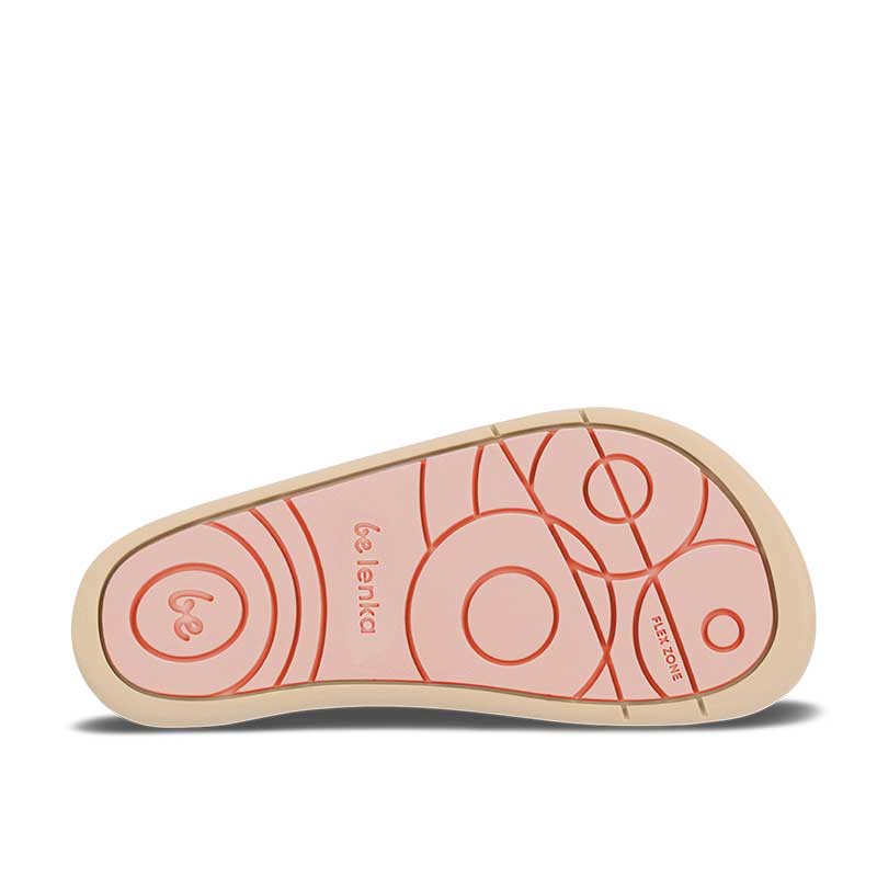 Be Lenka Kids Sandal Miami - Coral Sparkle, sole view