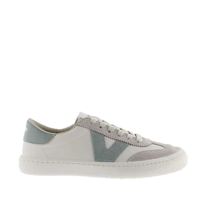 Victoria Adults Trainer Olmo - Jade, outer side view.