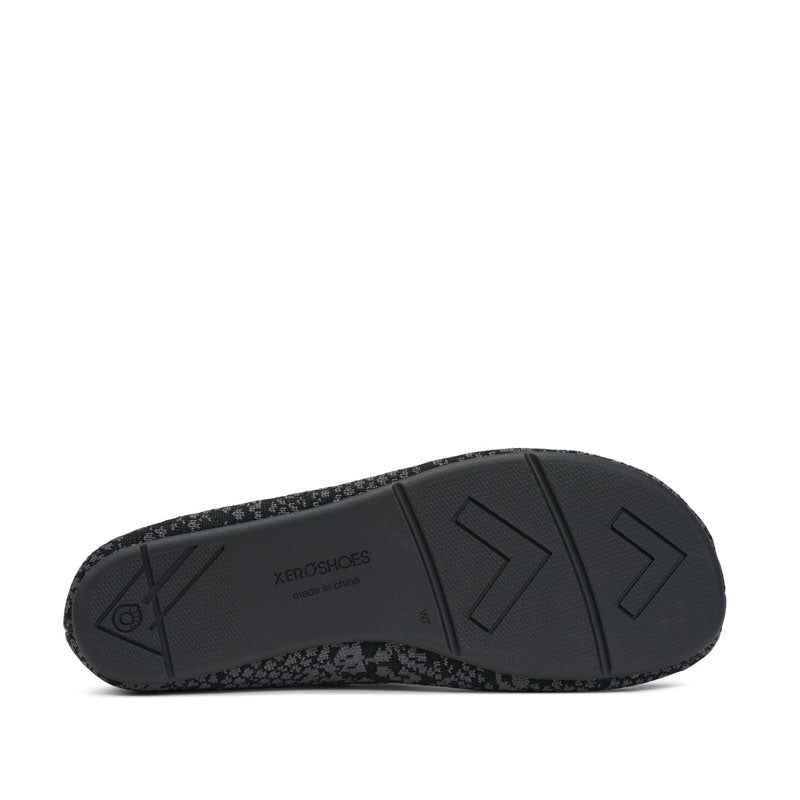 Xero Women's Ballet Shoe Phoenix Knit - Snake, sole view.