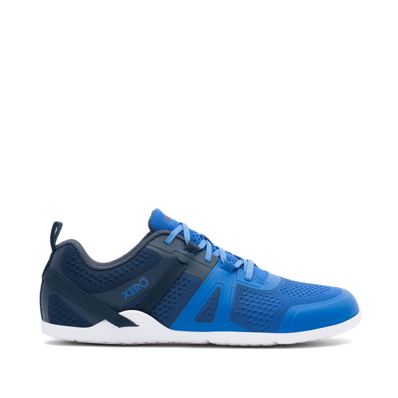 Xero Men's Athletic Shoe Prio Neo - Blue Lolite, outer side view.