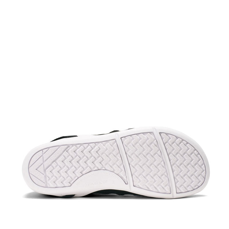 Xero Women's Athletic Shoe Prio Neo - Black and White, sole view.
