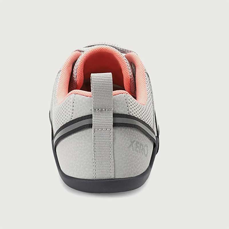 Xero Women's Athletic Shoe Prio - Lunar Rock, rear view.
