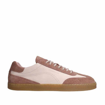 Groundies Adults Panama Soft Trainer - Rose, outer side view.
