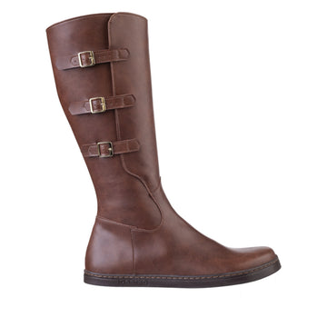 Peerko Women's Boot Joana - Brown, outer side view.