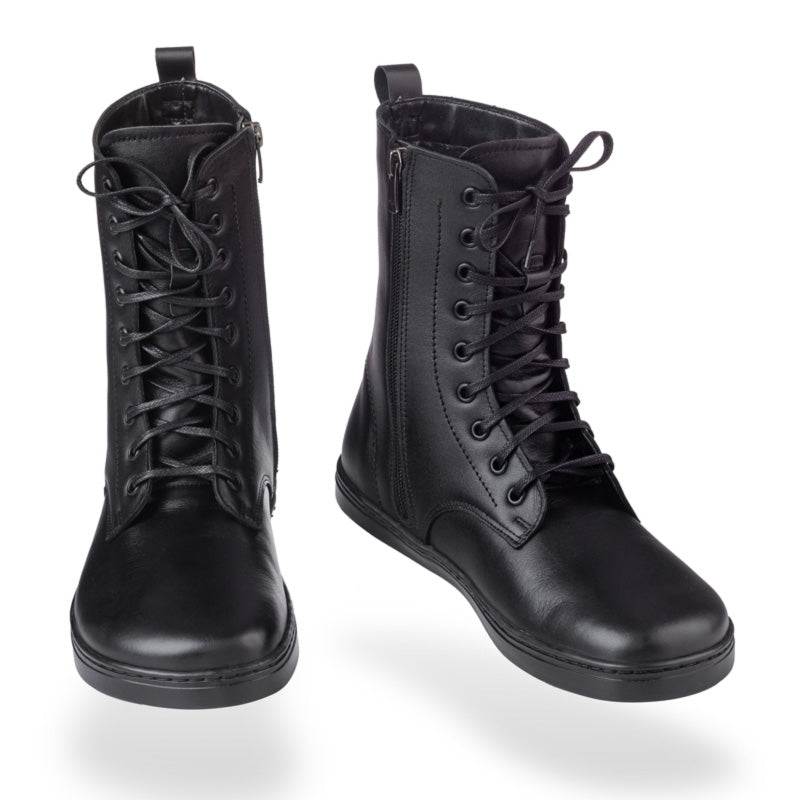 Pair of Peerko Adults Boots Pulse - Rock, one showing the front view and the other slightly angled showing the inner side and front view.