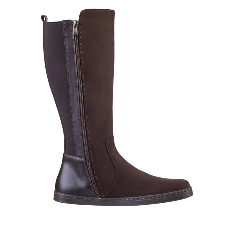 Peerko Women's Regina II Boot - Brown (Narrower Calf), inner side view.