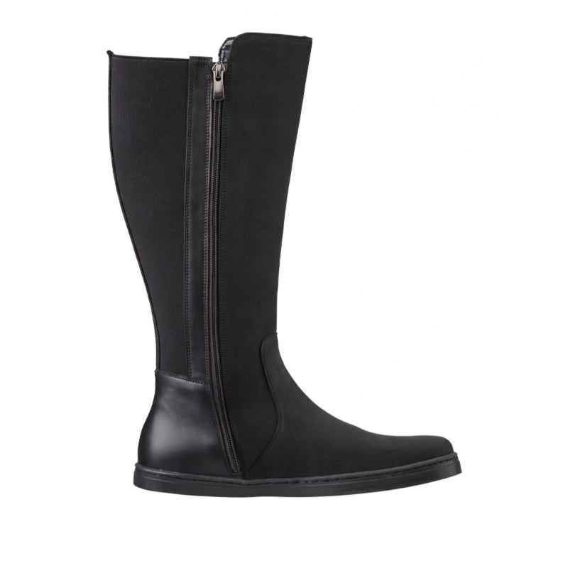 Peerko Women's Regina II Boot - Black (Wider Calf), inner side view.