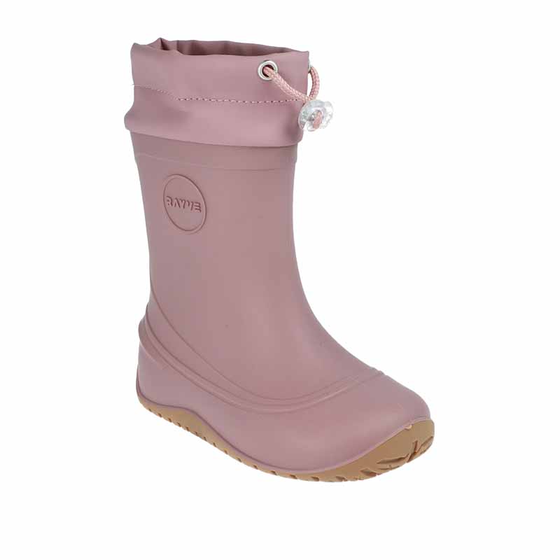 Rayve Kids Wellington Monsoon Cover - Pink, angled view showing outer side and front.