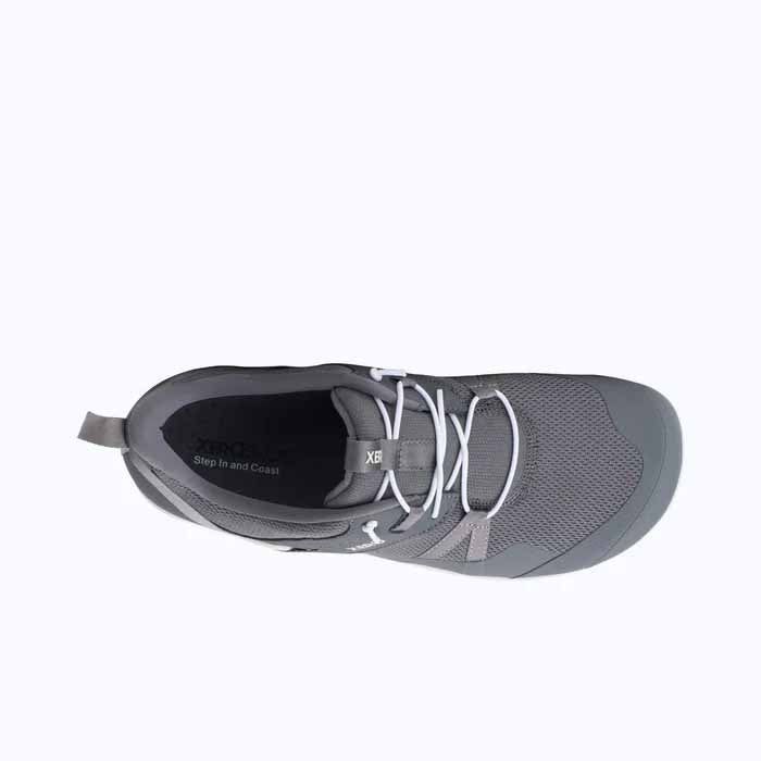 Xero Men's Athletic Shoe Prio Coast - Steel Grey, top view.