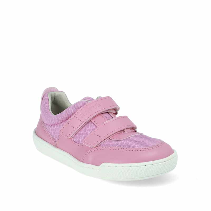 Rayve Kids Trainer Catbourne - Pink, angled view showing outer side and front.