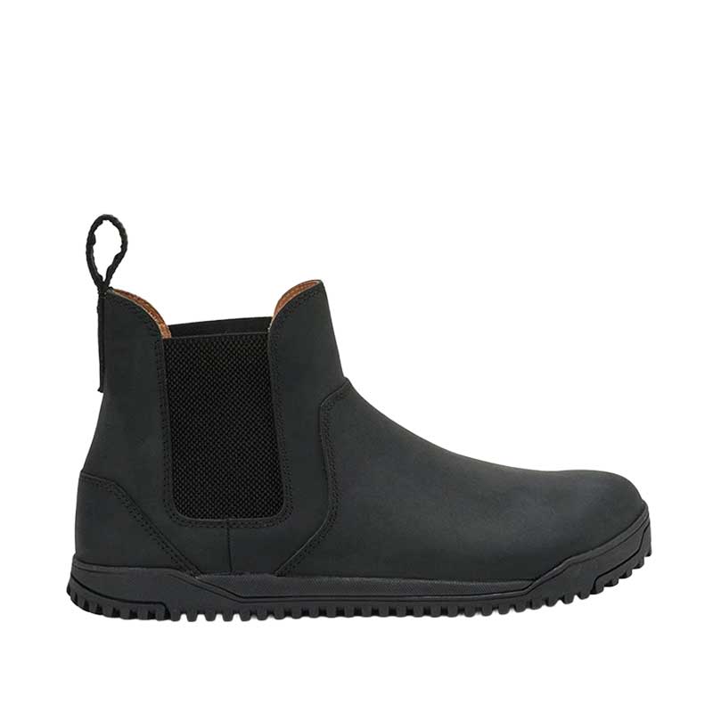 Xero Men's Chelsea Boot Ridgeway - Black, outer side view.