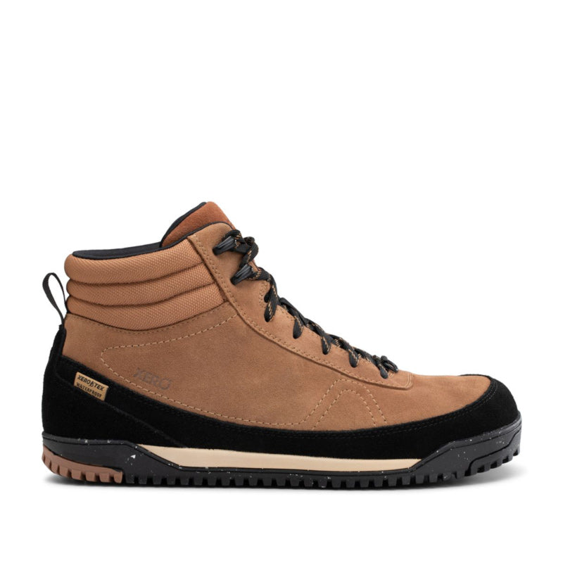 Xero Men's Waterproof Walking Boot Ridgeway Suede - Irish Cream, outer side view.
