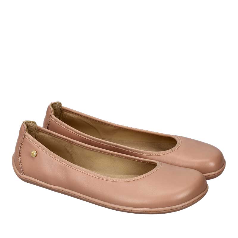 Pair of Be Lenka Women's Ballet Shoes Sophelia - Powder, angled view showing outer side and front.