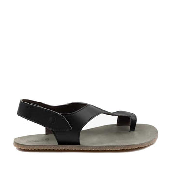Tikki Women's Sandal Soul - Vegan Noir, outer side view.