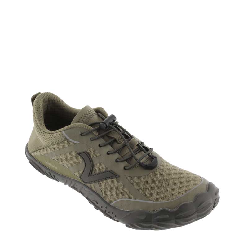 Victoria Adults Trainer Terratech - Khaki, angled view showing outer side and front.