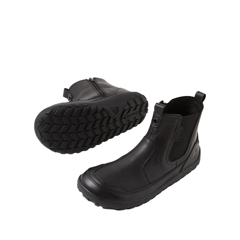 Bobux Alpha Trail School Boots | Black Barefoot Kids