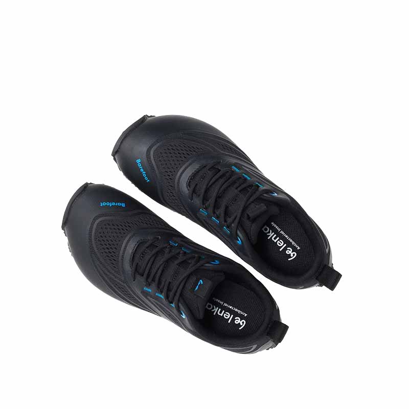 Pair of Be Lenka Adults Trailtech Shoes - Black, top view.