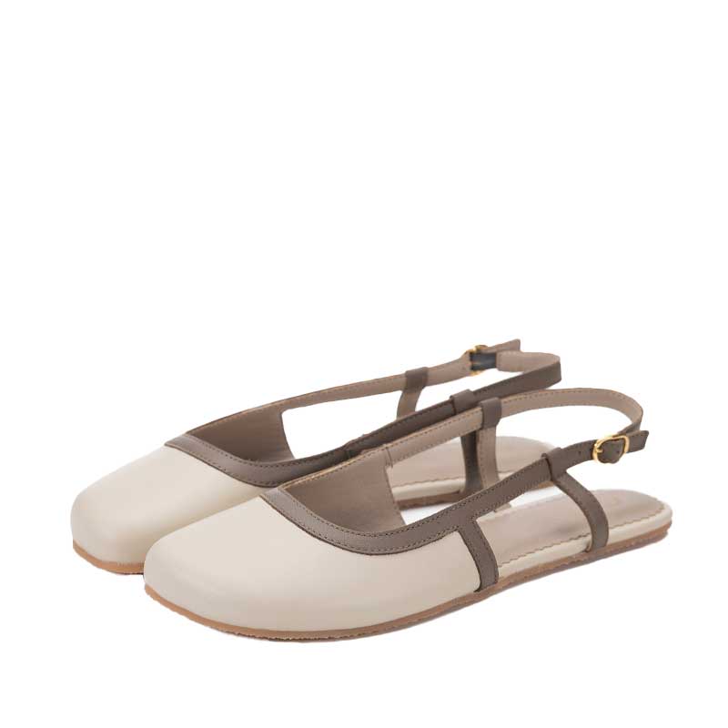 Shapen Women's Twiggy Sandals - Beige and Brown
