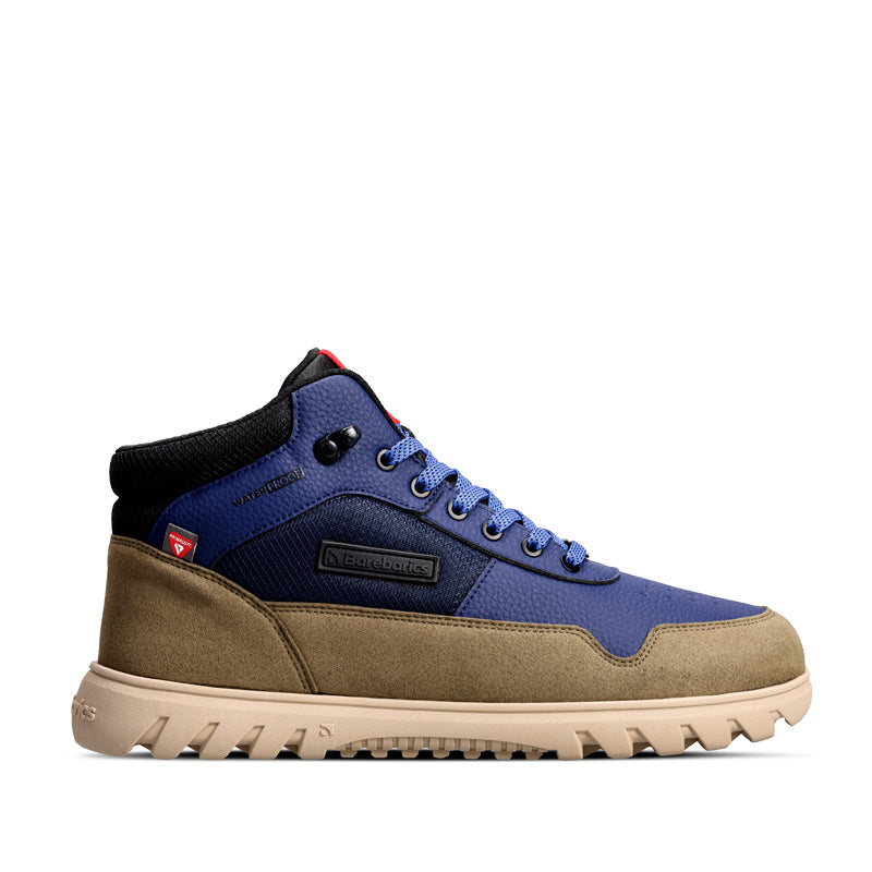 Be Lenka Adults Barebarics Boots UrbanEdge - Dark Blue and Olive Brown