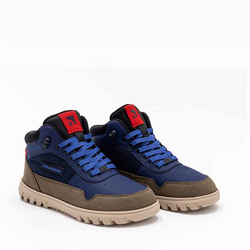 Be Lenka Adults Barebarics Boots UrbanEdge - Dark Blue and Olive Brown