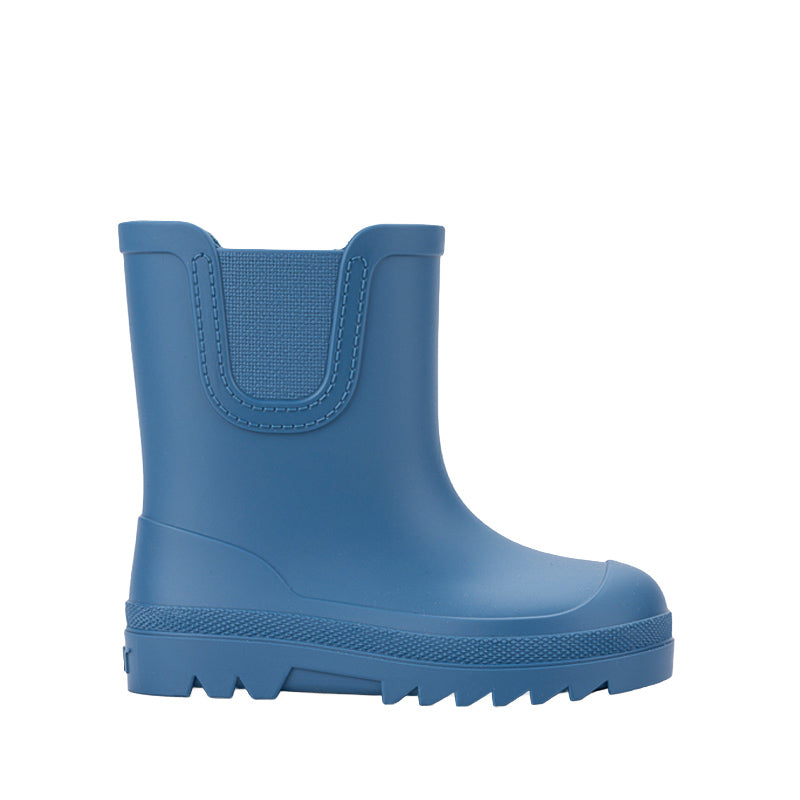 Igor Verona Barefoot Wellington Boot - Blue, outer side view.
