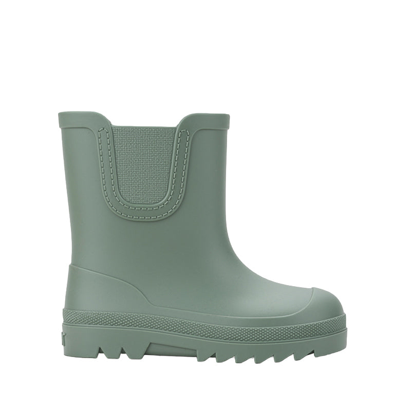 Igor Verona Barefoot Wellington Boot - Green, outer side view.