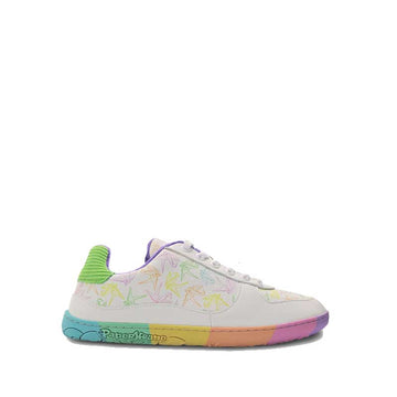 PaperKrane Kids Krane Shoe in white, outer side view.
