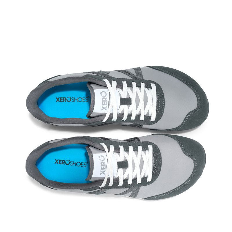 Pair of Xero Men's Trainers Wynn - Alloy / Steel Grey, top view.