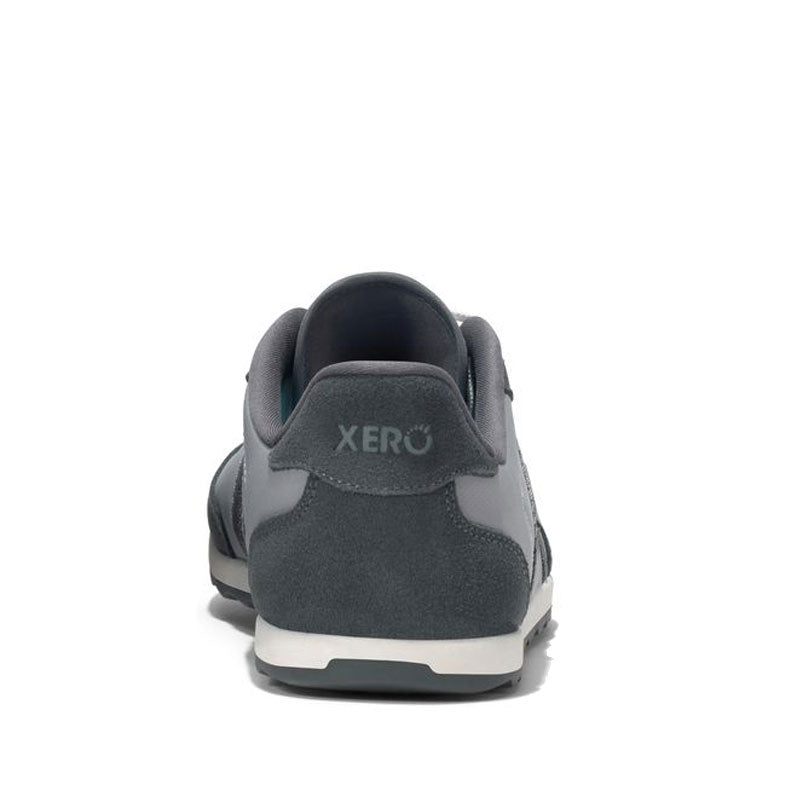 Xero Men's Trainer Wynn - Alloy / Steel Grey, rear view.