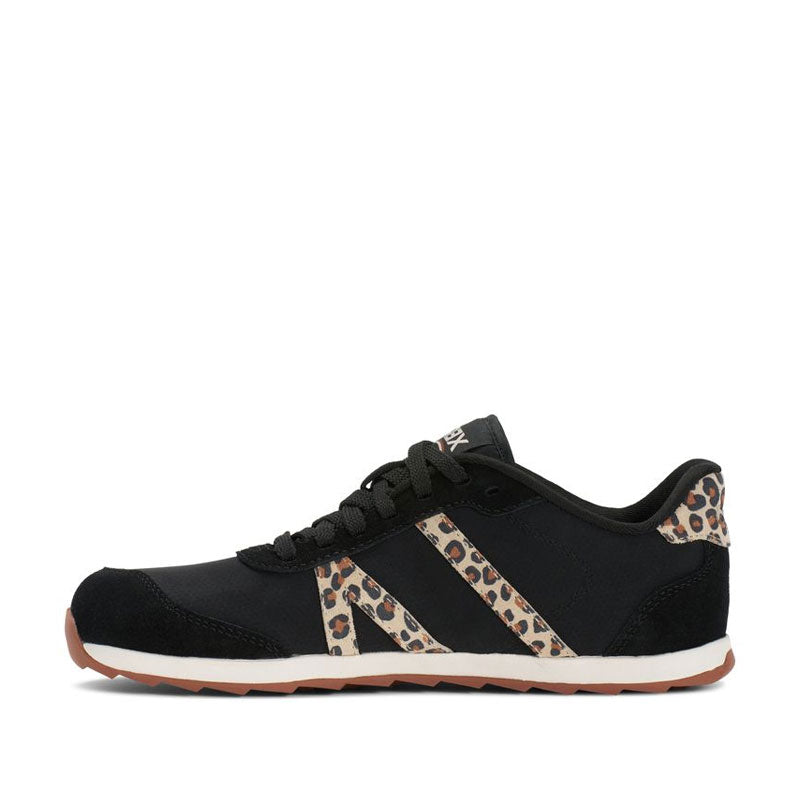 Xero Women's Trainer Wynn - Black/Leopard, inner side view.