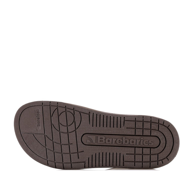 Be Lenka Adults Barebarics Trainer Wave 2.0 - Black and Dark Brown, sole view.