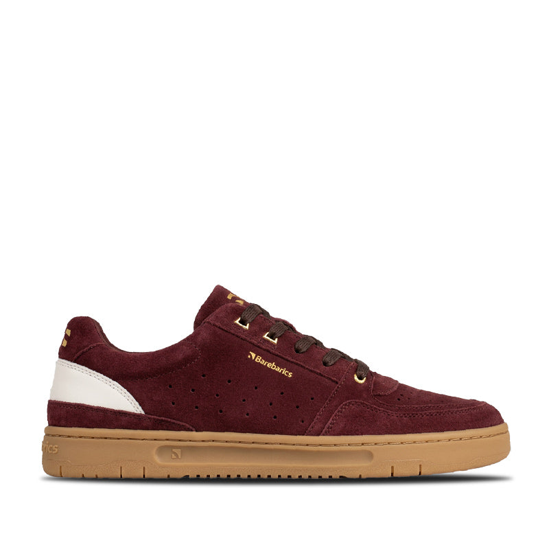 Be Lenka Adults Barebarics Trainer Wave 2.0 - Burgundy, outer side view.
