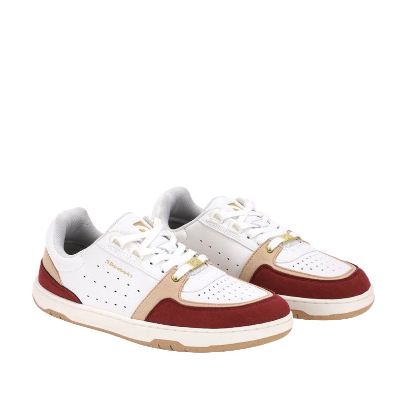 Be Lenka Adults Barebarics Trainers Wave 2.0 - White and Burgundy