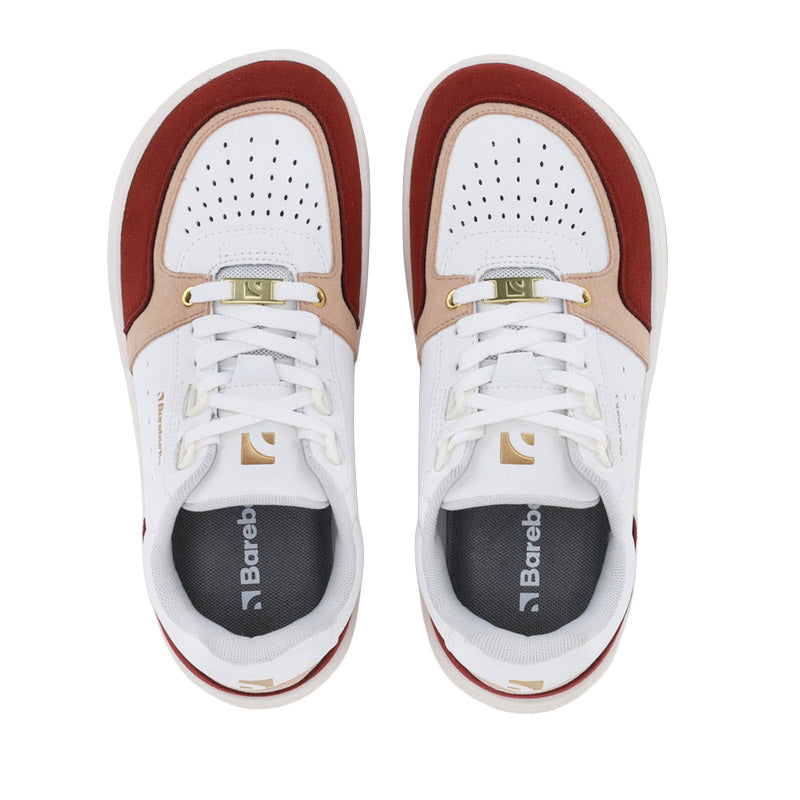 Be Lenka Adults Barebarics Trainers Wave 2.0 - White and Burgundy
