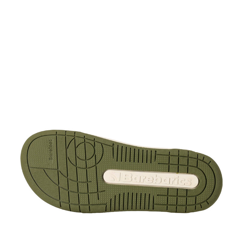 Be Lenka Adults Barebarics Trainer Wave 2.0 - White and Green, sole view.
