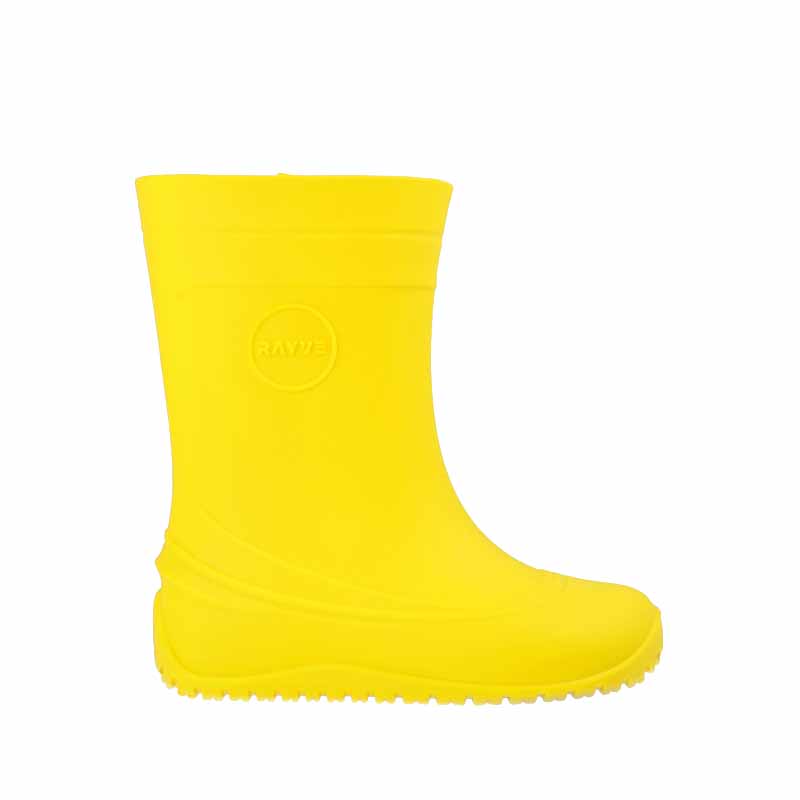 Rayve Kids Wellington Monsoon - Yellow, outer side view.