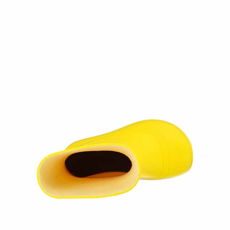 Rayve Kids Wellington Monsoon - Yellow, top view.