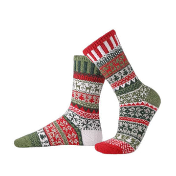 Pair of Solmate Adults Socks - Yuletide.