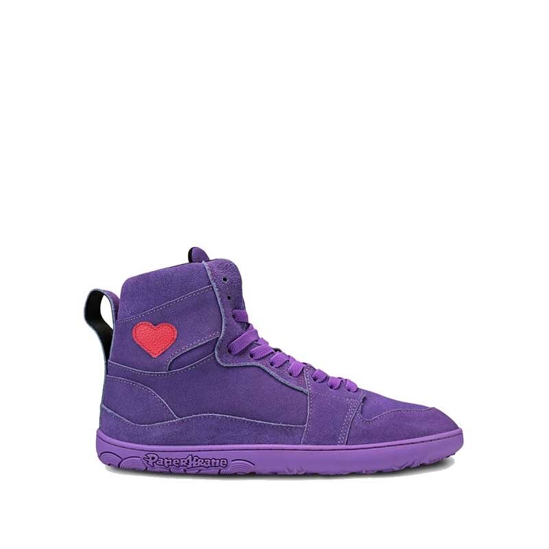 PaperKrane Kids Boot - Purple Love, outer side view.
