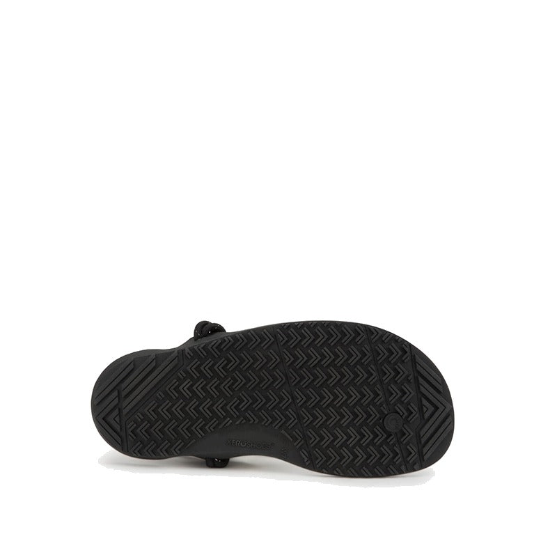 Xero Women's Sandal Aqua Cloud - Black, sole view.