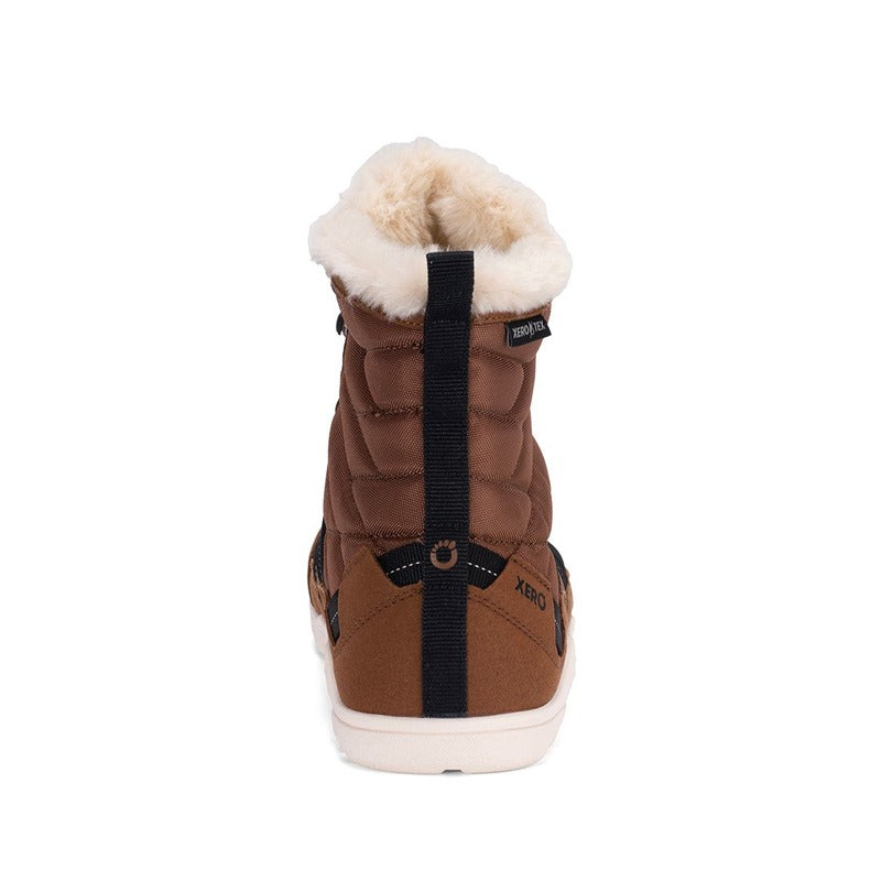 Xero Women's Boot Alpine - Brown, rear view.