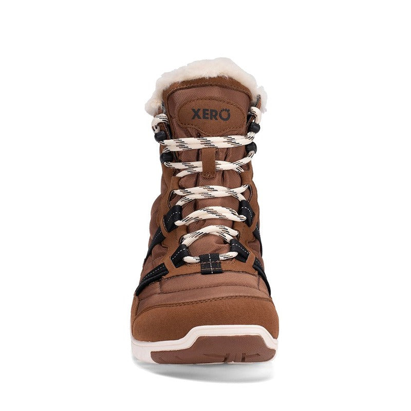 Xero Women's Boot Alpine - Brown, front view.