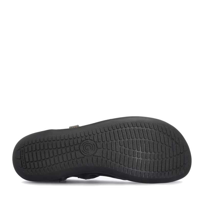 Groundies Women's Lily 3.0 Ballet Shoe in black, sole view.