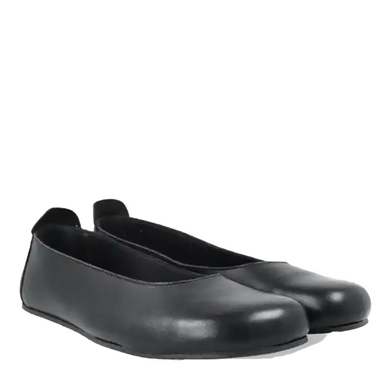 Pair of Angles Women's Ballet Shoes Antiopa - Black, angled view showing outer side
