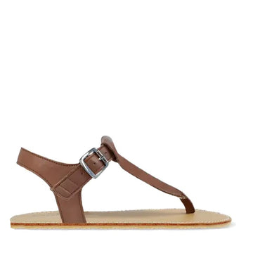 Angles Women's Sandal Ares - Brown, outer side view showing buckle