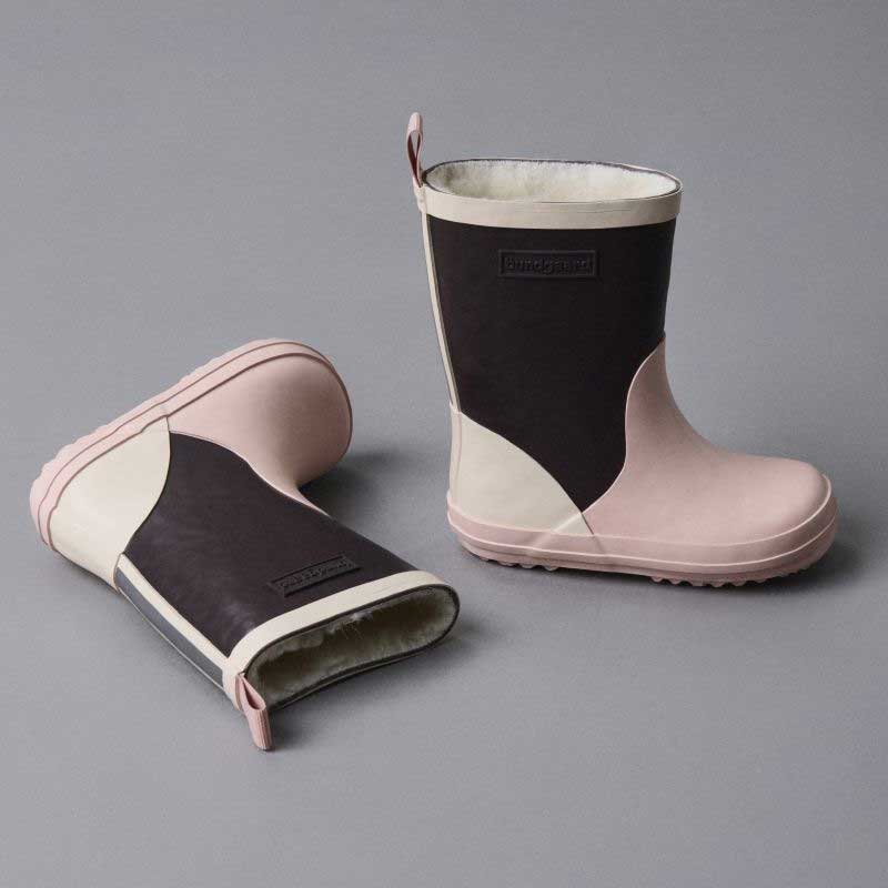 Bundgaard Kids Wellies Aspen - Old Rose Block