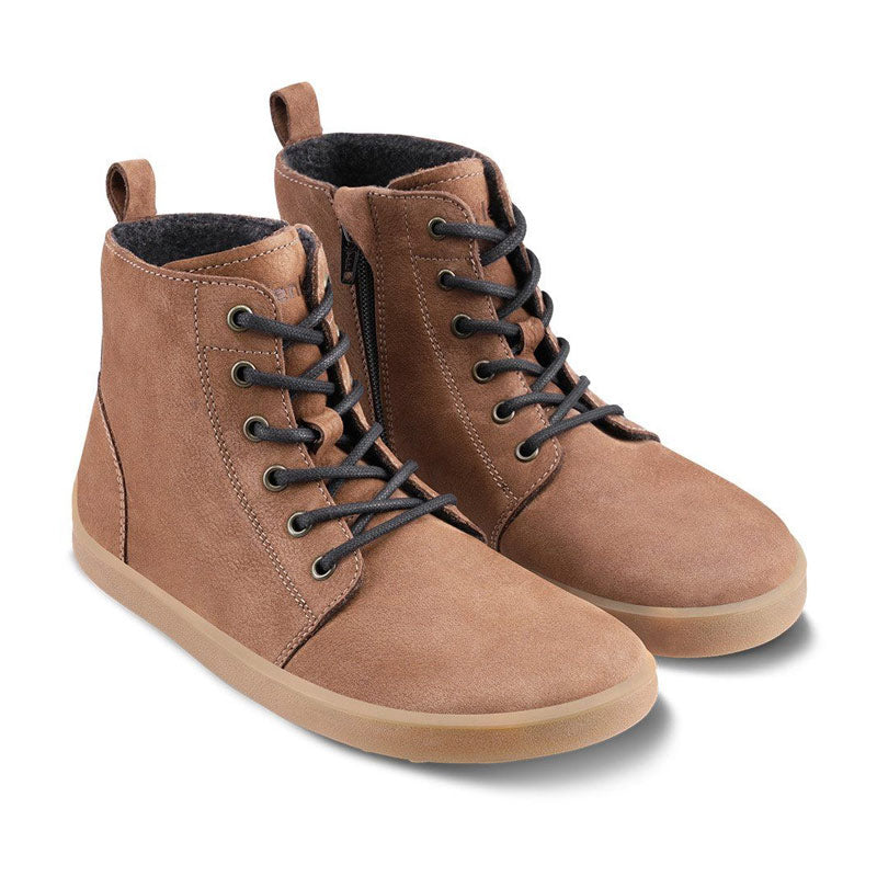 Pair of Be Lenka Adults Boots Atlas - Chocolate, angled side view