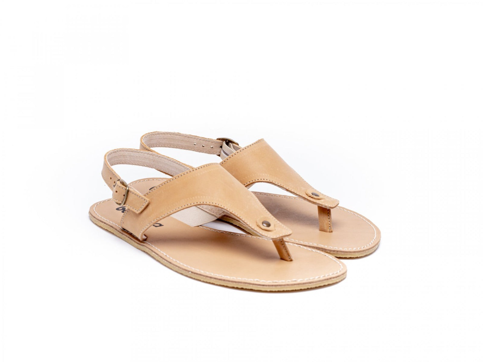 Pair of Be Lenka Women's Sandals Promenade - Sand, angled view