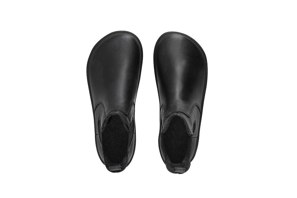 Pair of Be Lenka Adults Boots Entice Neo - Black, top view showing toe box