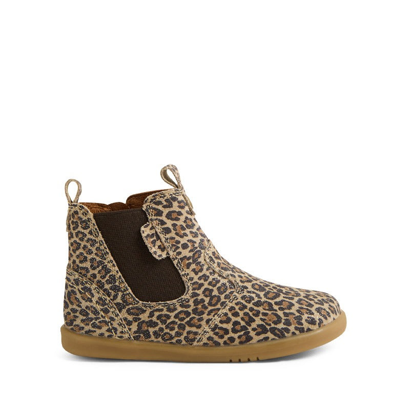 Bobux i-Walk Jodhpur Boot - Leopard Shimmer, outer side view